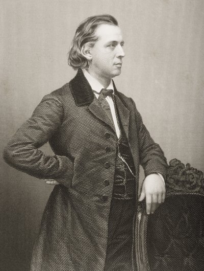 亨利沃德比彻（1813-1887）由DJ庞德拍摄的照片，来自1860年伦敦出版的“着名人物绘画室，第2卷” 作者 约翰·贾比斯（John Jabez）Edwin Paisley Mayall