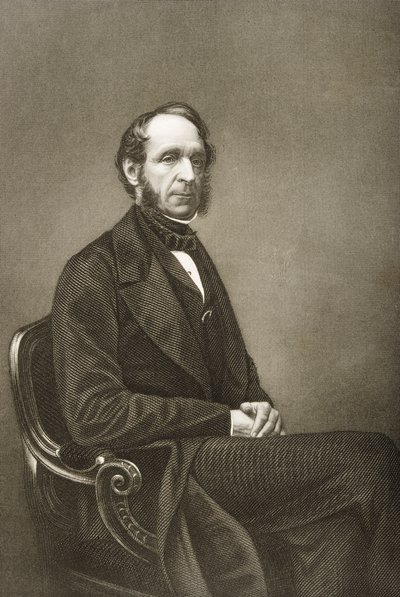 罗伯特格罗夫纳（1801-93）由DJ庞德拍摄的照片，来自1860年伦敦出版的“着名人物绘画室，第2卷” 作者 约翰·贾比斯（John Jabez）Edwin Paisley Mayall