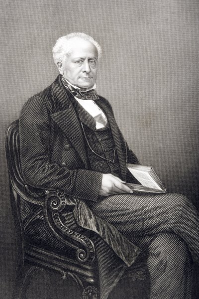 菲茨罗伊·凯利爵士（Sir Fitzroy Kelly，1796-1880），由DJ Pound在1860年伦敦出版的“着名人物绘画室”第2卷上的一张照片上刻。 作者 约翰·贾比斯（John Jabez）Edwin Paisley Mayall