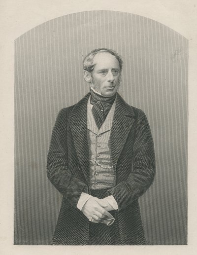 约翰·萨默塞特·皮克顿爵士（Sir John Somerset Pakington）在1860年的“知名人物绘画室”第2卷中拍摄的DJ Pound 作者 约翰·贾比斯（John Jabez）Edwin Paisley Mayall