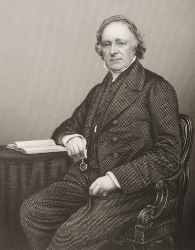 托马斯宾尼（1798-1874）由DJ庞德拍摄的照片，来自1860年伦敦出版的“知名人物绘画室，第2卷” 作者 John Jabez Edwin Paisley Mayall