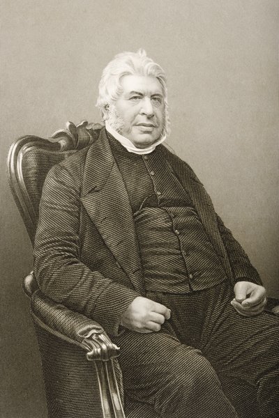 Walter Farquhar Hook（1798-1875）由DJ Pound拍摄的照片，来自1860年伦敦出版的“知名人物绘画室，第2卷” 作者 约翰·贾比斯（John Jabez）Edwin Paisley Mayall