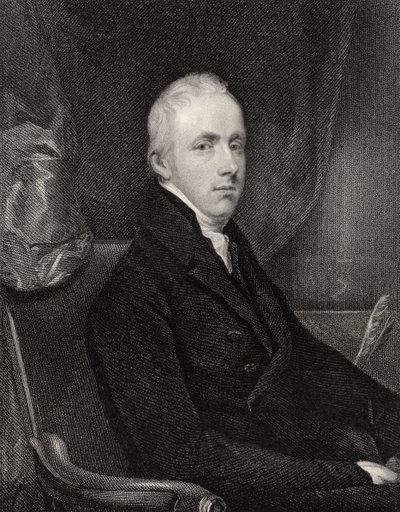 乔治·霍华德，第6任卡莱尔伯爵，由TA Dean（fl.1773-1840）镌刻，来自&39;国家肖像画廊，第二卷&39;，于1835年出版 作者 约翰·杰克逊