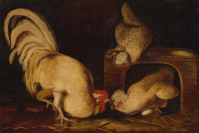 农田里的鸡，约1827年。 作者 John James Audubon