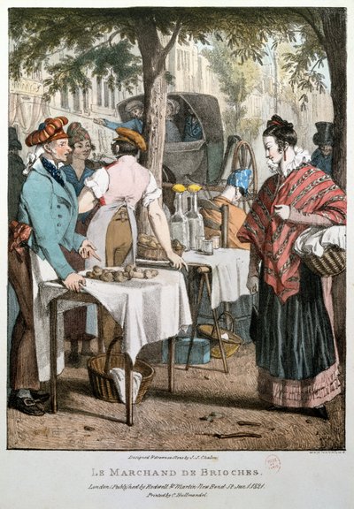 奶油蛋卷卖家，1821年 作者 约翰·詹姆斯·沙隆