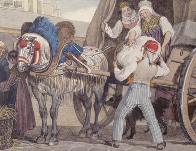 洗衣车，1822年 作者 约翰·詹姆斯·沙隆