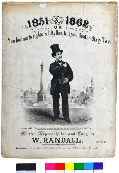 1851年和1862年，或五十一年你对我有理，但六十二年你没有了 作者 约翰·约瑟夫·瓦格纳