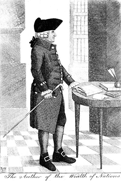 亚当·斯密（Adam Smith）1723-1790年，苏格兰哲学家和经济学家，1790年 作者 约翰·凯