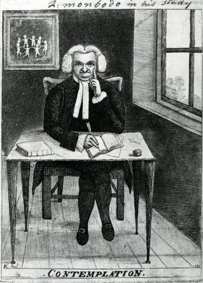 沉思 - 蒙伯多勋爵在他的研究中，1784年 作者 约翰·凯