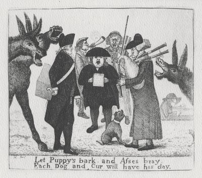 让Puppys吠叫和驴子，每只狗和Cur将有他的一天，1784年 作者 约翰·凯