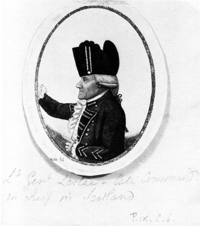 Hon。亚历山大莱斯利（第九军团），插图来自&39;Kays Portraits&39;，1789年 作者 约翰·凯