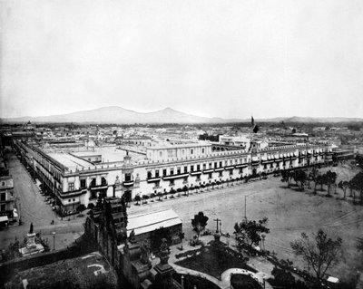 墨西哥城全景，1893年。 作者 约翰·斯托达德