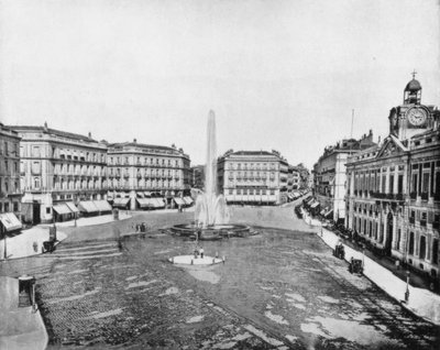 太阳门广场（Puerta Del Sol），西班牙马德里，十九世纪末 作者 约翰·斯托达德