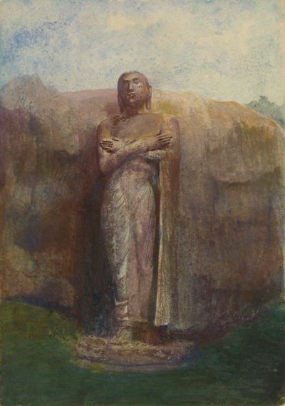 阿难陀巨像，锡兰波拉纳鲁瓦废城附近，1891 年 作者 约翰·拉法格