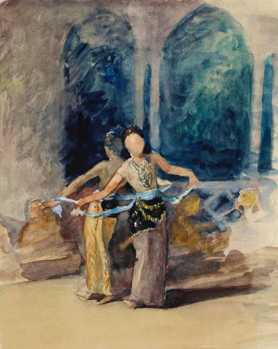 爪哇 Preanger Regency 地区 Garoet 的乡村舞女 作者 约翰·拉法格