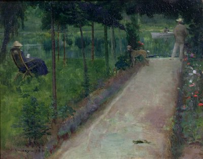 灰色的夏日，格雷兹，1883年 作者 约翰·拉维里