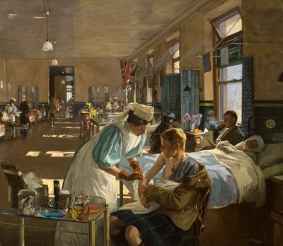 1914年8月在伦敦医院受伤的第一人 作者 约翰·拉维里