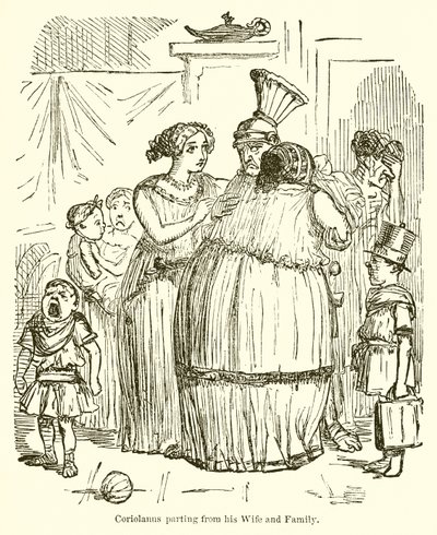 Coriolanus离开他的妻子和家庭 作者 约翰·里奇