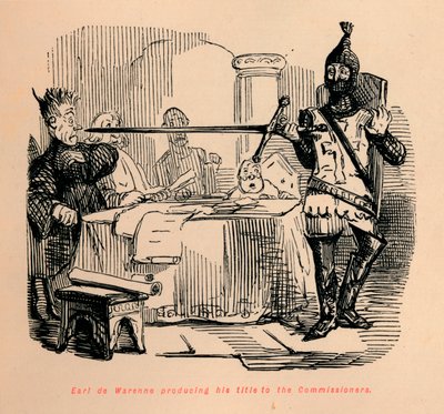 沃伦伯爵（Earl de Warenne）向c1860，c1860专员致敬 作者 约翰·里奇
