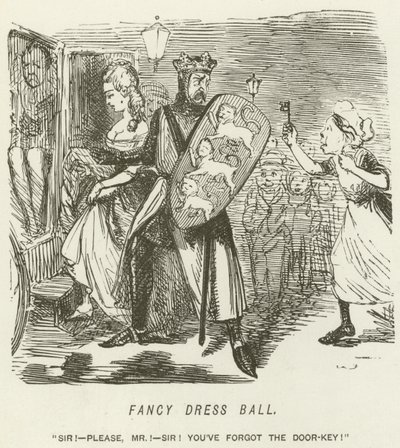 化装舞会 作者 John Leech