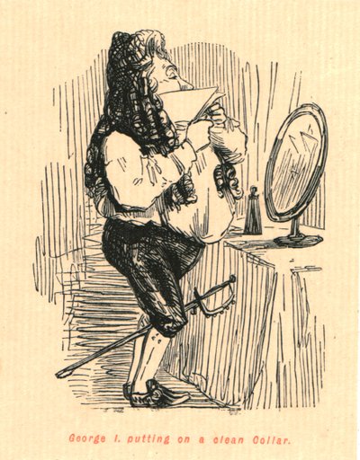 乔治一世穿上干净的衣领，1897年。 作者 约翰·里奇