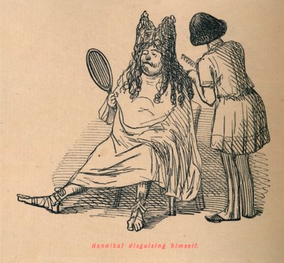汉尼拔伪装自己，1852年 作者 约翰·里奇