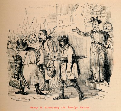 亨利二世。解散外国贵族，c1860，c1860 作者 约翰·里奇