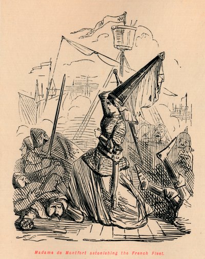 蒙福特夫人令人惊讶的法国舰队，c1860，c1860 作者 约翰·里奇