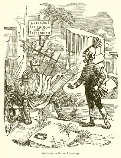 马里乌斯在迦太基遗址 作者 John Leech