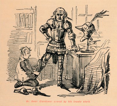 欧文·格兰德先生（Owen Glendower）先生由其可信赖的书记员武装，c1860，c1860 作者 约翰·里奇