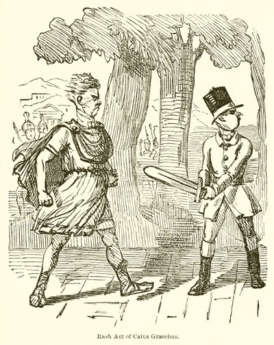 Caius Gracchus的皮疹法案 作者 John Leech