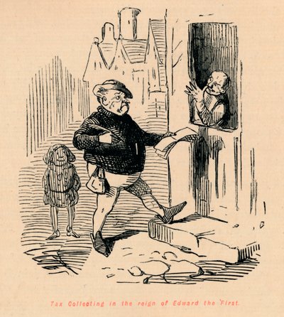 爱德华一世统治时期的征税，c1860，c1860 作者 约翰·里奇