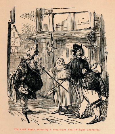市长逮捕了一个可疑的第十二夜人物，c1860，c1860 作者 约翰·里奇