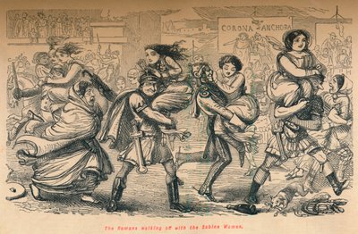 罗马人与萨宾妇女同行，1852年 作者 约翰·里奇