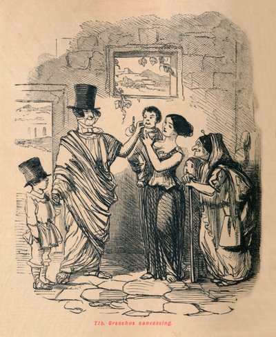 提比略·格拉古，拉票，1852 作者 约翰·里奇