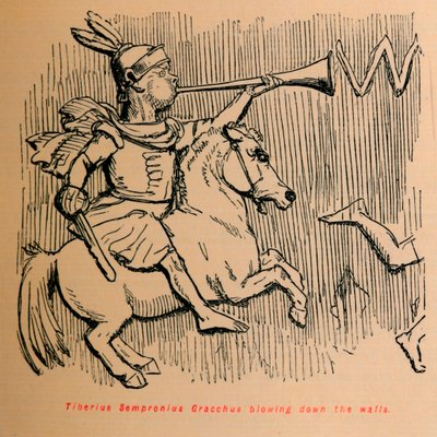 提比略朱利叶斯亚历山大吹下来的墙，1852年 作者 约翰·里奇