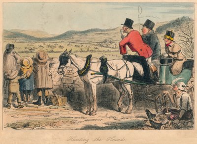 狩猎猎犬，1865年。艺术家：约翰·里奇（John Leech），哈布洛特·奈特·布朗（Hablot Knight Browne）。 作者 约翰·里奇和哈勃·奈特·布朗