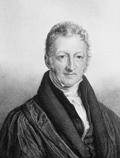 托马斯·罗伯特·马尔萨斯（Thomas Robert Malthus）1766-1834年的肖像 作者 约翰·林内尔