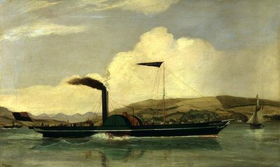 Paddlesteamer "Sovereign "号 作者 约翰·利文斯通