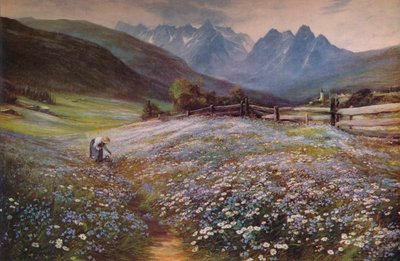 六月在奥地利蒂罗尔州，c1892 作者 约翰·麦克维尔特