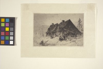 北卡罗来纳州威尔明顿的黑人小屋（墨水、钢笔、铅笔） 作者 约翰·麦基·法尔康纳