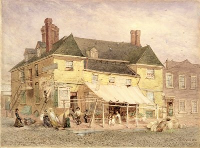 1864年，费城南第二街威廉佩恩斯大厦（纸上水粉安装在刨花板上） 作者 约翰·麦基·法尔康纳