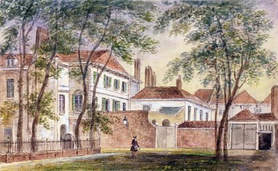 波特兰晚期公爵夫人的房子和博物馆（1715-1785）1796（纸上写着） 作者 John Mallord Bromley