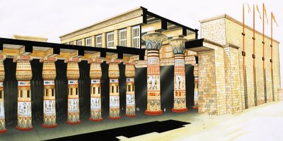 重建部分柱式大厅 作者 约翰·马歇尔