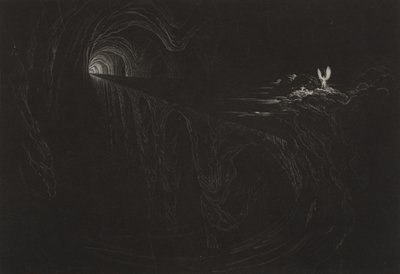 混乱之桥，c.1827（mezzotint） 作者 约翰·马丁