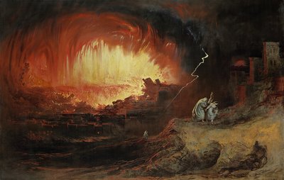 1852年所多玛和蛾摩拉的毁灭 作者 John Martin