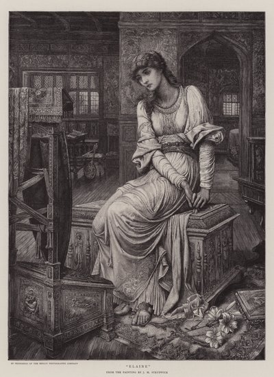 伊莱恩 作者 John Melhuish Strudwick