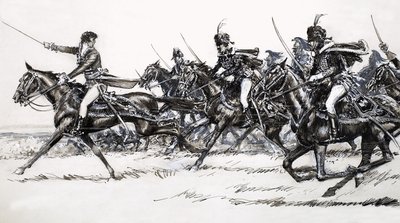 骑兵冲锋 作者 约翰·米勒·瓦茨