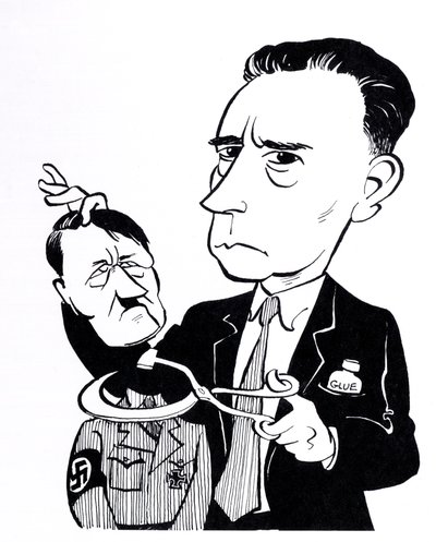 约翰-赫德菲尔德，与阿道夫-希特勒的漫画作品 作者 约翰·明尼恩
