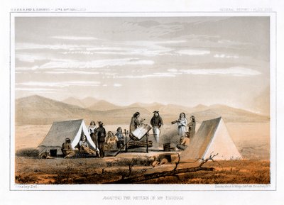 等待丁汉姆先生返回，1856年。 作者 约翰·史密斯（John Mix Stanley）